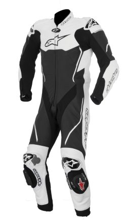 ALPINESTARS MENS ATEM 1 PIECE RACE SUIT - BLACK/WHITE SI-710