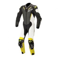 2018 ALPINESTARS ATEM V3 LEATHER SUIT - BLACK/WHITE/FLUORO YELLOW SI-705